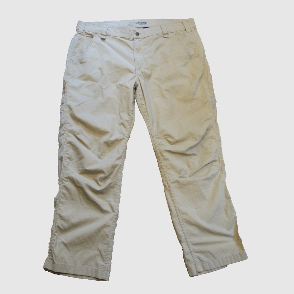 Carhartt Force‎ Relaxed Fit Ripstop Cargo Pants Men's Size 40x30 Beige BN358-M